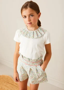 Skirts & Shorts | Pepa London Cordelia Floral Shorts in Pink Made with Liberty Fabric (4-10yrs)