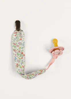 Dummies & Teethers | Dummies & Teethers | Pepa London Cordelia Liberty Floral Dummy Clip in Pink