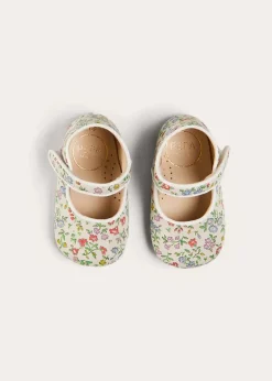Mary Jane Shoes | Mary Janes | Pepa London Cordelia Liberty Floral Mary Jane Pram Shoes in Pink (17-20EU)