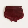 Bloomers, Shorts & Trousers | Bloomers & Shorts | Pepa London Corduroy Button Bloomers in Burgundy (3mths-3yrs)