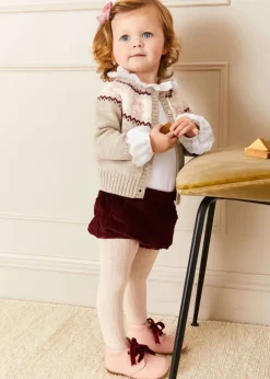 Bloomers, Shorts & Trousers | Bloomers & Shorts | Pepa London Corduroy Button Bloomers in Burgundy (3mths-3yrs)