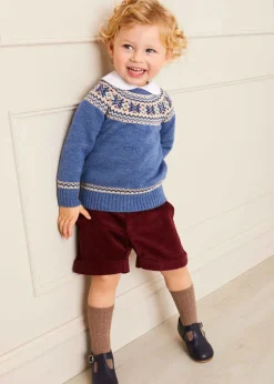 Shorts & Trousers | Bloomers, Shorts & Trousers | Pepa London Corduroy Shorts in Burgundy (18mths-4yrs)