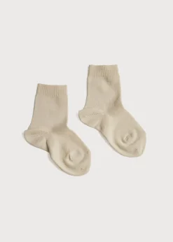 Socks | Socks & Tights | Pepa London Cotton Short Socks Beige (0mths-10yrs)