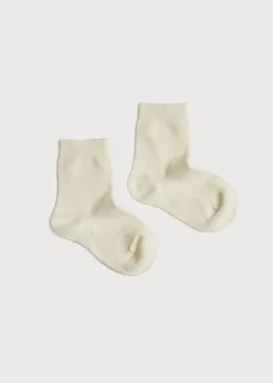 Socks | Socks & Tights | Pepa London Cotton Short Socks Cream (0mths-10yrs)