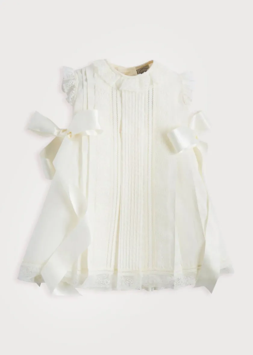 Dresses | Baby Gowns | Pepa London Cream Panelled Christening Gown (3mths-5yrs)