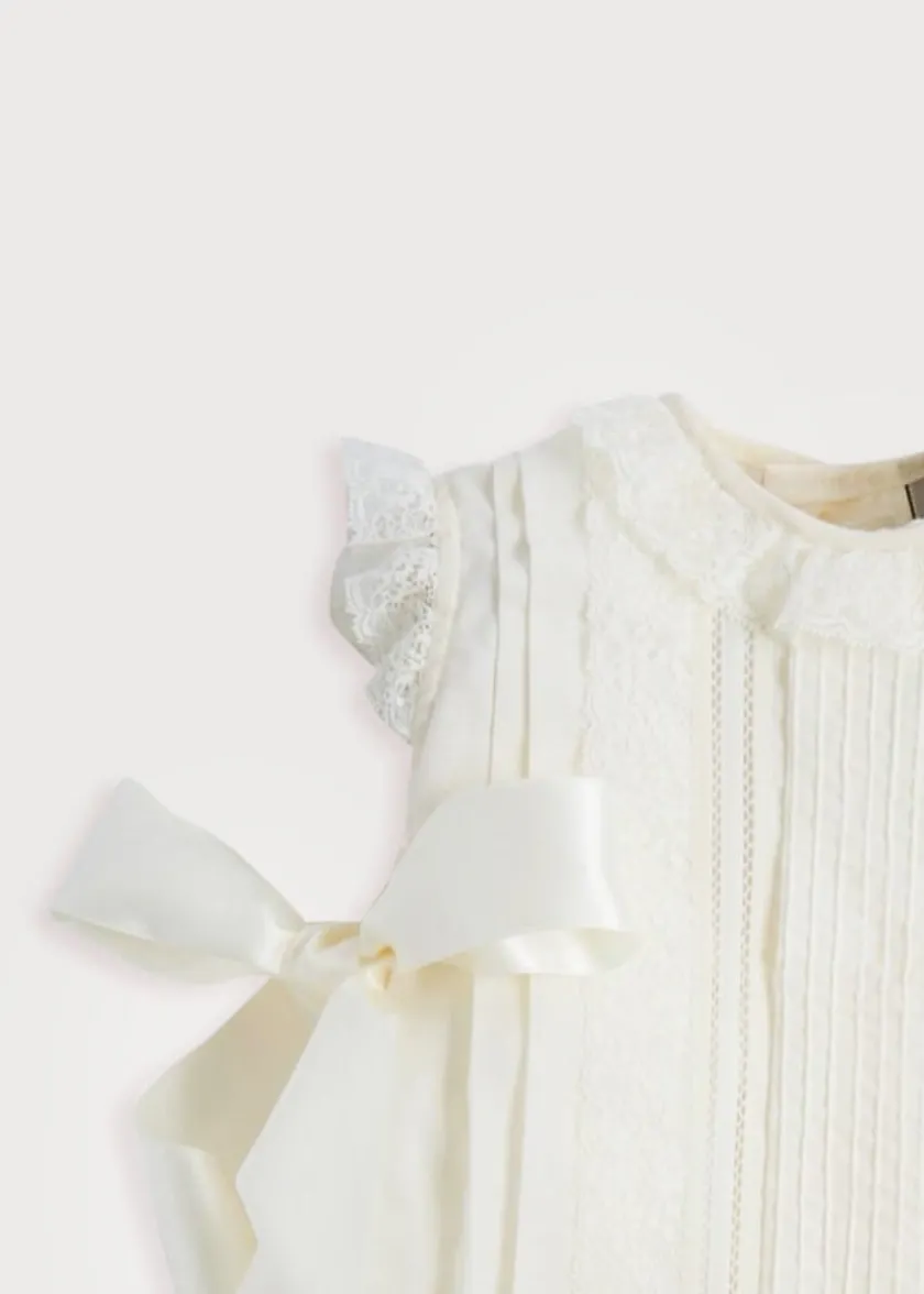 Dresses | Baby Gowns | Pepa London Cream Panelled Christening Gown (3mths-5yrs)