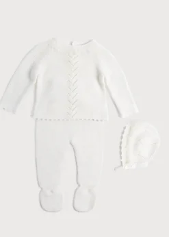 Knitwear & Cardigans | Baby Grows | Pepa London Delicate Ivory Lace Cotton Set (1-12mths)