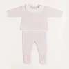 Two-piece Sets | Knitwear & Cardigans | Pepa London Dot Detail Lace Collar Knitted Set in Pink (1-6mths)