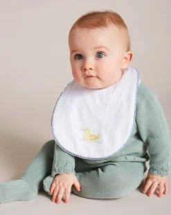 Bibs | Bibs | Pepa London Duck Embroidered Cotton Bib
