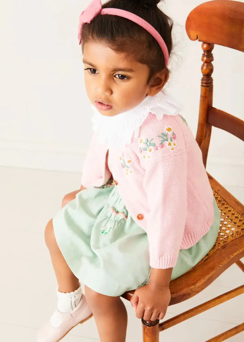 Skirts & Shorts | Pepa London Duck Embroidered Scallop Detail Skirt With Braces in Green (18mths-6yrs)