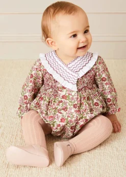 Socks & Tights | Socks & Tights | Pepa London Dusky Pink Ribbed Tights (0mths-10yrs)