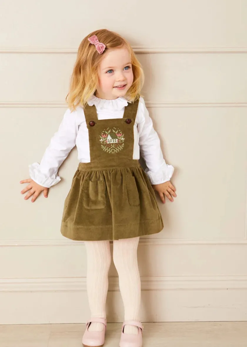 Socks & Tights | Socks & Tights | Pepa London Dusky Pink Ribbed Tights (0mths-10yrs)
