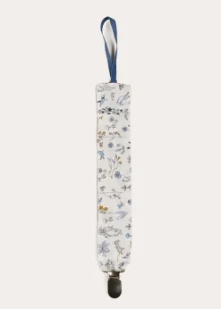 Dummies & Teethers | Dummies & Teethers | Pepa London Ellis Dummy Clip in Blue Made with Liberty Fabric