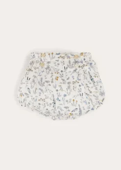 Bloomers, Shorts & Trousers | Bloomers & Pants | Pepa London Ellis Floral Bloomer in Blue Made with Liberty Fabric (1m-3yrs)