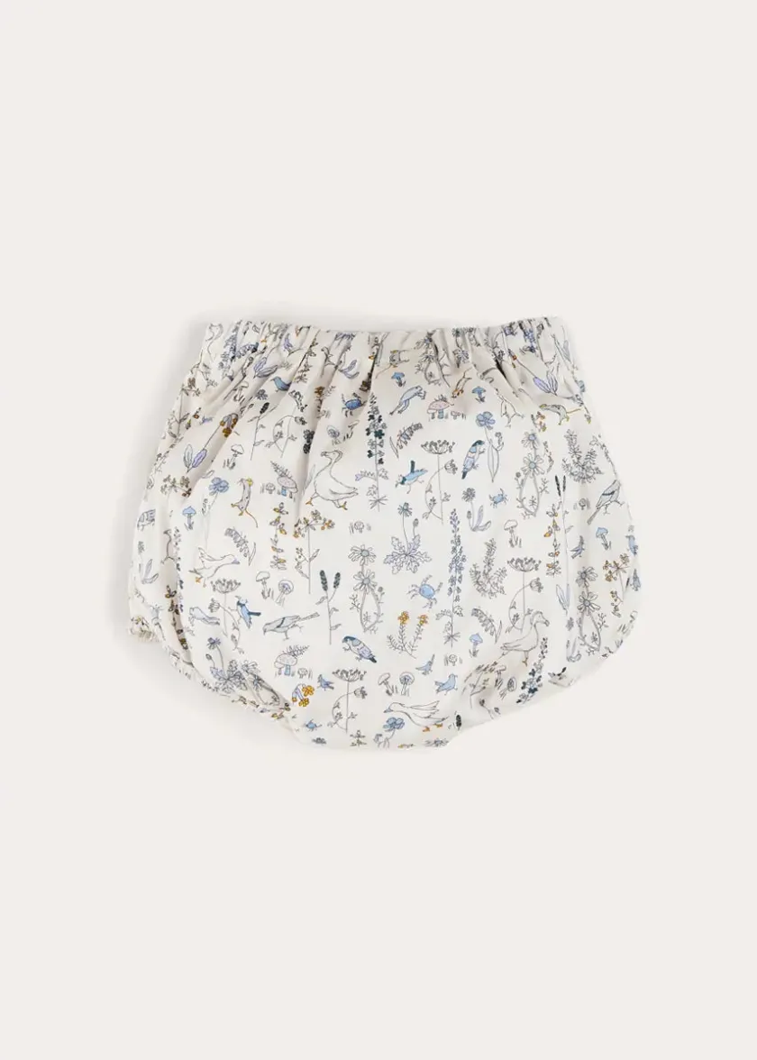 Bloomers, Shorts & Trousers | Bloomers & Pants | Pepa London Ellis Floral Bloomer in Blue Made with Liberty Fabric (1m-3yrs)