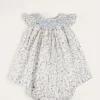 Dresses | Dresses | Pepa London Ellis Sleeveless Dress with Bloomer and Bows in Blue Made with Liberty Fabric (1-12m)