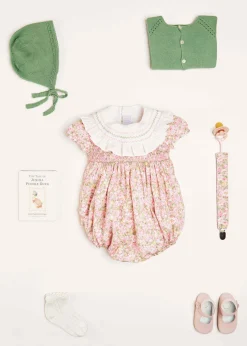 Gifting | First Outfits | Pepa London Eloise Floral Print Clip Dummy in Pink