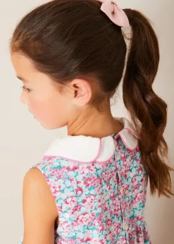 Up To 12 Years | Dresses | Pepa London Eloise Floral Scallop Collar Sleeveless Dress in Pink (4-12yrs)