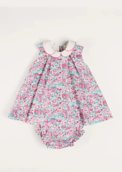 Dresses | Dresses | Pepa London Eloise Floral Sleeveless Dress With Bloomers in Pink (3mths-3yrs)