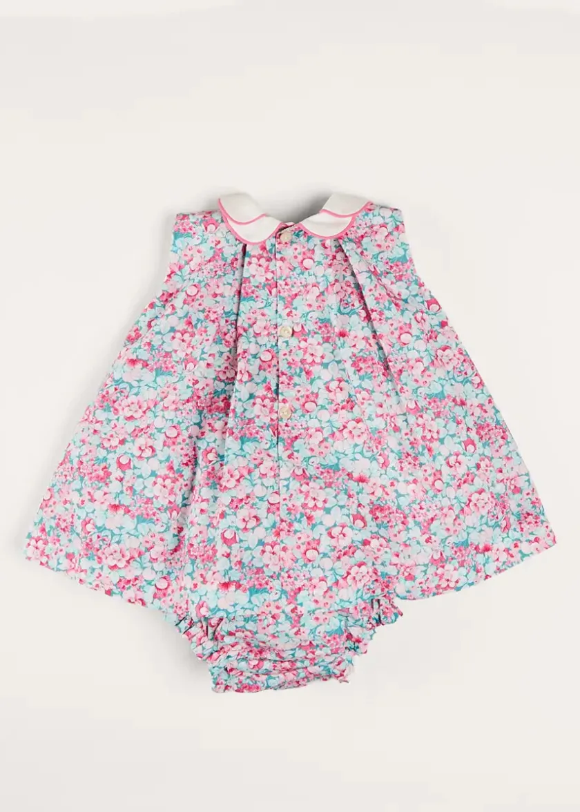 Dresses | Dresses | Pepa London Eloise Floral Sleeveless Dress With Bloomers in Pink (3mths-3yrs)