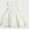 Dresses | Dresses | Pepa London Embroidered Lace Trim Dress in Ivory (6mths-5yrs)