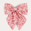 Hair Accessories | Hair Accessories | Pepa London Emilia Floral Long Bow Hair Clip in Pink