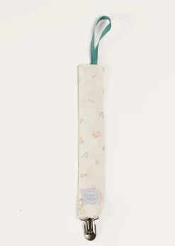Dummies & Teethers | Dummies & Teethers | Pepa London Esme Floral Dummy Clip in White