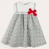Dresses | Dresses | Pepa London Evelyn Floral Sleeveless Bow Detail Trapeze Dress in Red (12mths-8yrs)