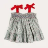 Tops & Blouses | Pepa London Evelyn Floral Smock Detail Tie Strap Blouse in Red (4-10yrs)