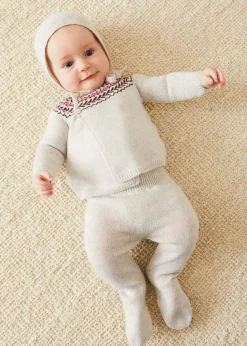 Knitwear & Cardigans | Two-piece Sets | Pepa London Fair Isle Knitted 2 Piece Set In Grey (1-9mths)