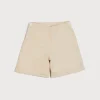 Shorts & Trousers | Bloomers, Shorts & Trousers | Pepa London Faux Pocket Elasticated Waist Shorts in Ivory (12mths-4yrs)