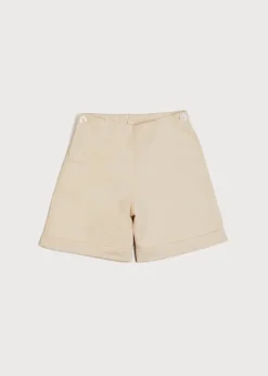 Shorts & Trousers | Bloomers, Shorts & Trousers | Pepa London Faux Pocket Elasticated Waist Shorts in Ivory (12mths-4yrs)