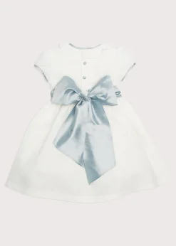 Dresses | Dresses | Pepa London Flower Girl Ivory Dress with Blue Silk Sash (6mths-10yrs)