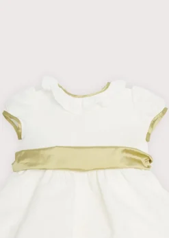 Dresses | Dresses | Pepa London Flower Girl Ivory Dress with Green Silk Sash (6mths-10yrs)