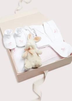 First Outfits | Curated Gift Boxes | Pepa London Gift boxes | Pink Sleeping Bag with Rocking Horse Detail | Newborn All-In-One With Rocking Horse Embroidery In Pink (1-6mths) | Newborn Side Tie Bodysuit With Rocking Horse Embroidery Pink (1-6mths) | Newborn Towel with Rocking Horse Embroidery In Pink | Newborn Bonnet with Rocking Horse Embroidery Pink (0-3mths)