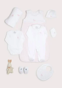 First Outfits | Curated Gift Boxes | Pepa London Gift boxes | Pink Sleeping Bag with Rocking Horse Detail | Newborn All-In-One With Rocking Horse Embroidery In Pink (1-6mths) | Newborn Side Tie Bodysuit With Rocking Horse Embroidery Pink (1-6mths) | Newborn Towel with Rocking Horse Embroidery In Pink | Newborn Bonnet with Rocking Horse Embroidery Pink (0-3mths)
