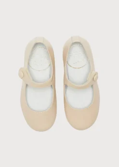 Mary Jane Shoes | Mary Jane Shoes | Pepa London Girl's Beige Leather Celebration Shoes (20-34EU)
