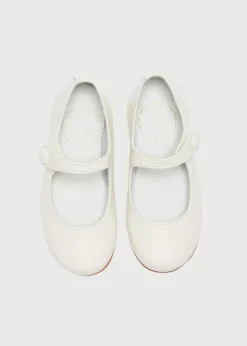 Mary Jane Shoes | Mary Jane Shoes | Pepa London Girls Ivory Leather Mary Jane Shoes (20-34EU)