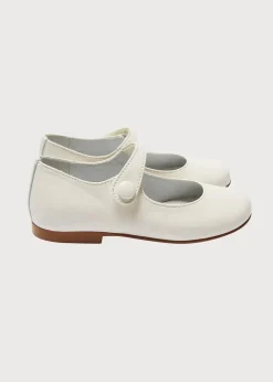 Mary Jane Shoes | Mary Jane Shoes | Pepa London Girls Ivory Leather Mary Jane Shoes (20-34EU)