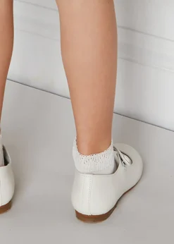 Mary Jane Shoes | Mary Jane Shoes | Pepa London Girls Ivory Leather Mary Jane Shoes (20-34EU)