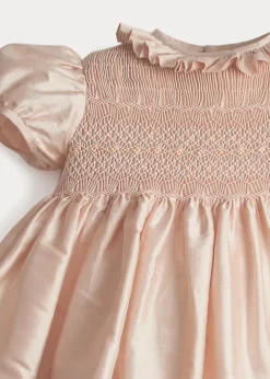 Dresses | Dresses | Pepa London Girls Silk Hand Smocked Celebration Dress in Pink (6mths-10yrs)