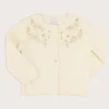 Knitwear & Cardigans | Knitwear & Cardigans | Pepa London Gold Embroidered Cardigan In Cream (12mths-10yrs)