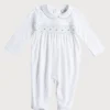 Two-piece Sets | Nightwear | Pepa London Green Hand Smocked Cotton All-in-One (0-18mths)