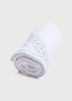 Towels, Blankets & Sleeping Bags | Towels, Blankets & Sleepwear | Pepa London Green Hand Smocked Towel
