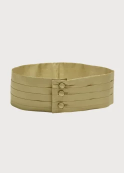 Belts & Braces | Pepa London Green Silk Pageboy Cummerbund