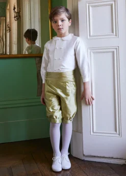 Shorts & Trousers | Shorts & Trousers | Pepa London Green Silk Pageboy Knickerbockers (12mths-10yrs)