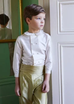 Shorts & Trousers | Shorts & Trousers | Pepa London Green Silk Pageboy Knickerbockers (12mths-10yrs)