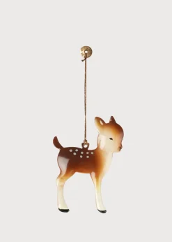 Toys & Books | Toys & Books | Pepa London Hand Painted Bambi Christmas Ornament in Brown