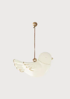 Toys & Books | Toys & Books | Pepa London Hand Painted Dove Christmas Ornament in White