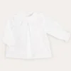 Tops & Bodysuits | Blouses | Pepa London Hand Smocked Collar Long Sleeve Blouse In Baby Pink (0-12mths)